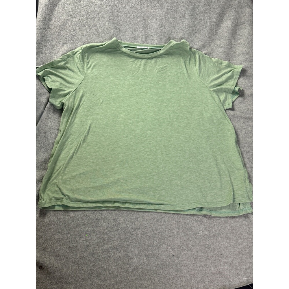 Deyeek Mens 3XL Adaptive Sage Green T-Shirt Snap Shoulder Side Closures Tee